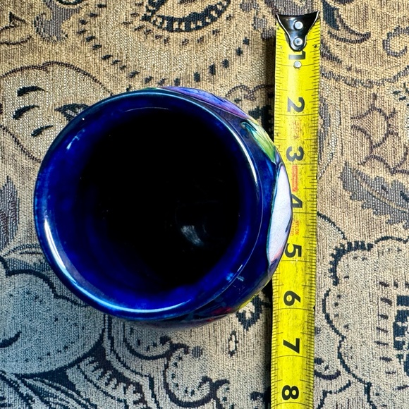 🔥Hosts Pick🔥Signed Moorcroft blue Pansy Vase - Picture 12 of 12